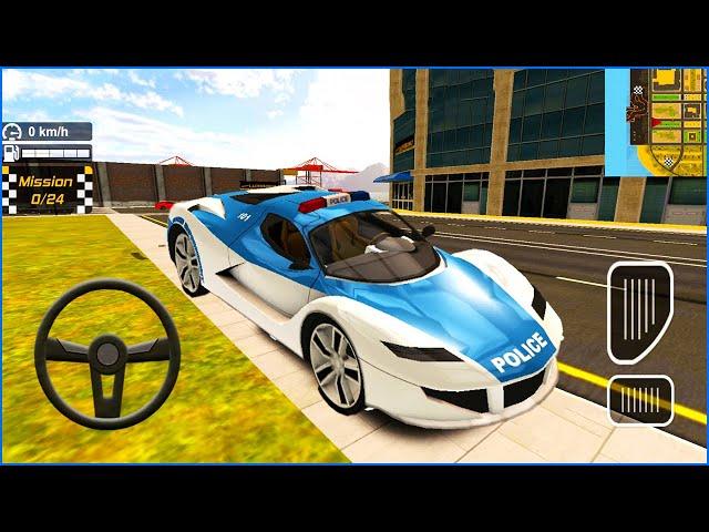 4K Direksiyonlu polis arabası oyunu 3D #51 Police Drift Car Driving || Polis arabası oyunları (2025)