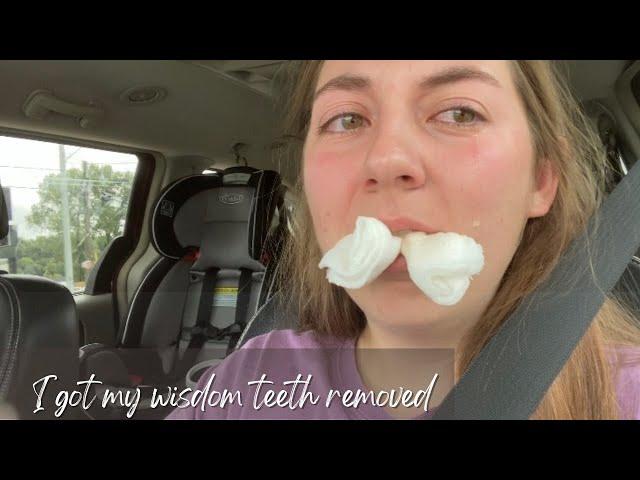 I GOT MY WISDOM TEETH REMOVED| SURGERY VLOG|Madison Giles