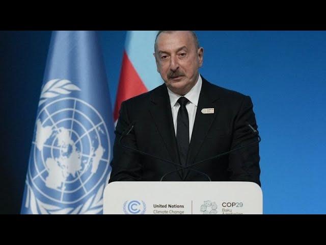 Cop29, presidente azero Aliyev difende i combustibili fossili e critica l'ipocrisia occidentale