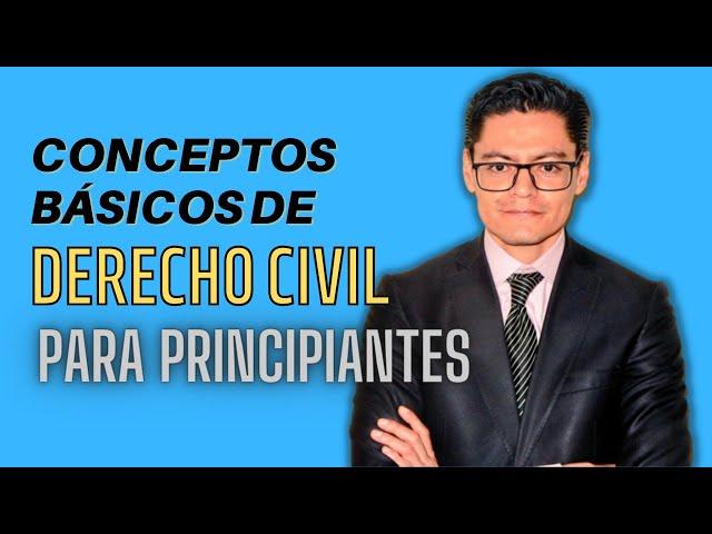 CONCEPTOS BÁSICOS DE CIVIL PARA PRINCIPIANTES