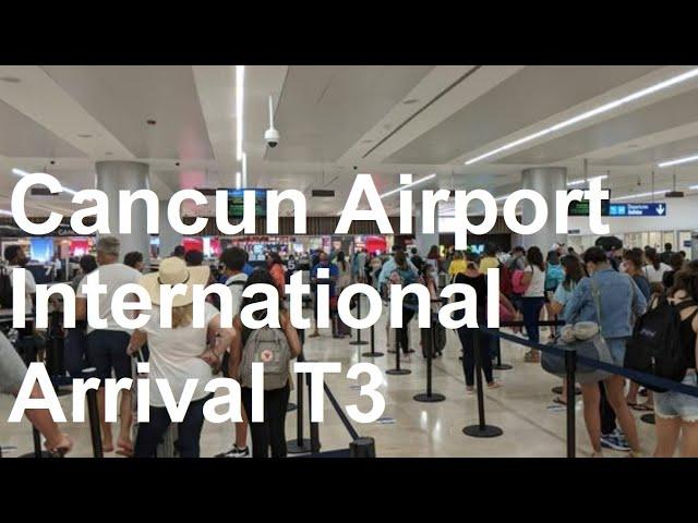 Cancun Airport International Arrival at Terminal 3 | E-Gates are here | Boarder E-Gate Lanes