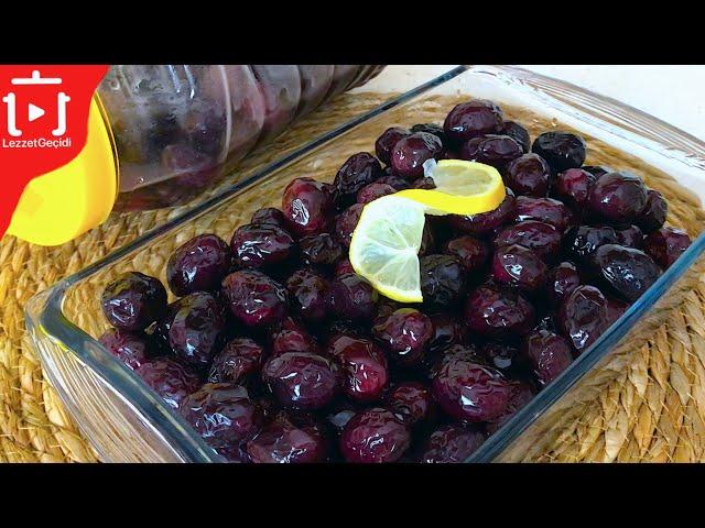 Make Black Olives This Way You Will Be Surprised by Its Taste  How to Make Oily Black Olives