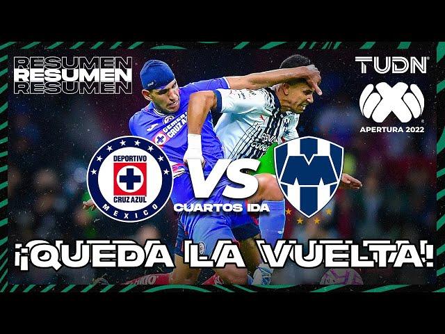 Resumen y goles | Cruz Azul vs Rayados | Liga Mx AP2022 - Cuartos IDA | TUDN