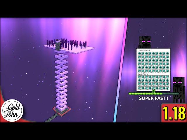 Enderman Farm Minecraft 1.18 | 1 Hit | Fast XP