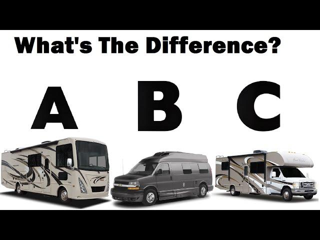 Difference Between Class A B C Motorhome