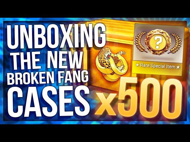 UNBOXING 500 OPERATION BROKEN FANG CASES (INSANE GLOVES)