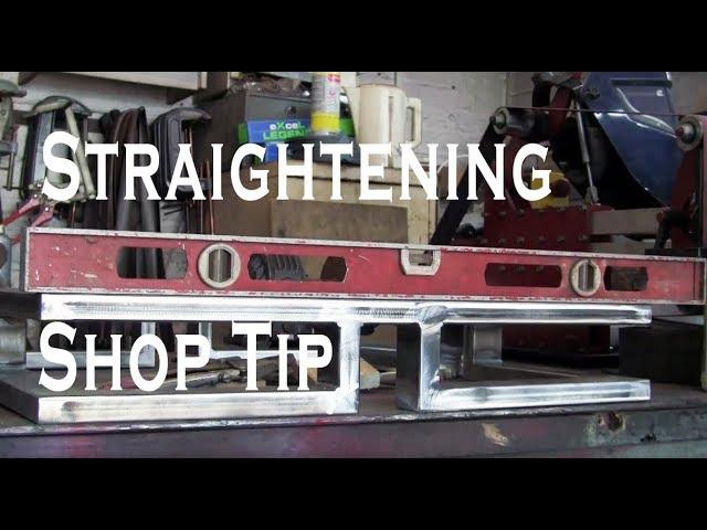 Shop Tip, Straightening steel