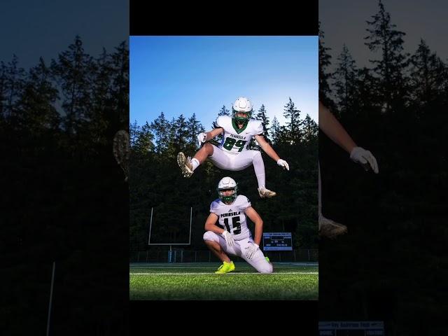 Peninsula High School making the most of their media day!  #sportsphotographer #football