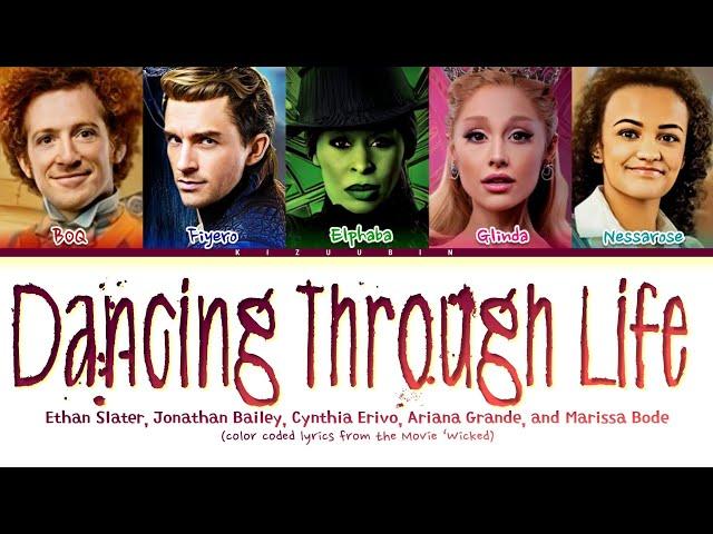 Cast of Wicked 'Dancing Through Life' Lyrics (Color Coded Lyrics | Wicked)