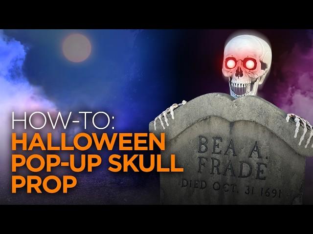 Halloween Pop-Up Skull with GLOWING Eyes!