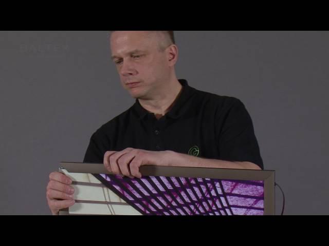 How to assemble a light panel using framing profile