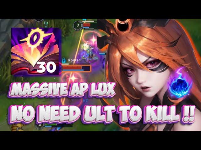 30 STACK MEJAI SOULSTEALER!! Insane damage Dark Cosmic Lux // Wild Rift (Build + Runes)