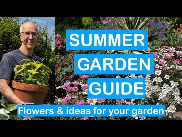 SUMMER GARDEN GUIDE – Flowers & colourful ideas for your Summer pots & borders; slug control & more