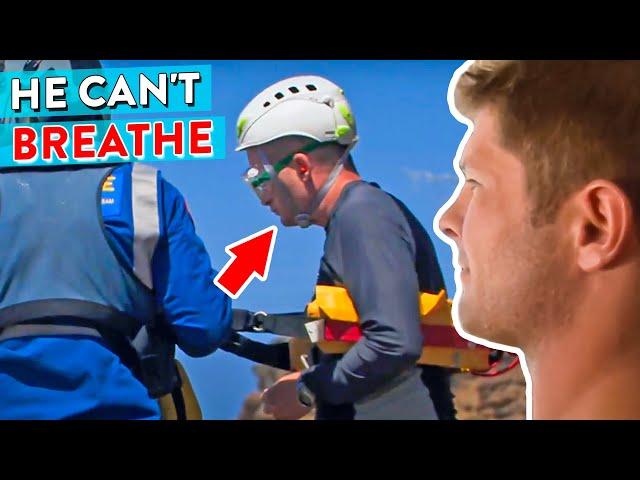 Jellyfish Wrapped Around Swimmers Throat | Bondi Rescue - Season 6 Episode 10 (OFFICIAL UPLOAD)