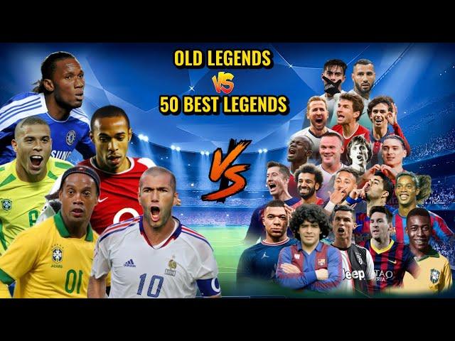 Ronaldo R9️Zidane️Ronaldinho️Thiery Henry️Drogba VS 5️⃣0️⃣ BEST LEGENDS 