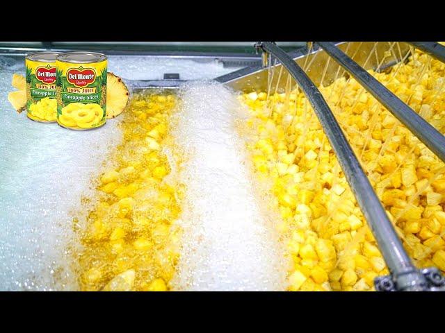 How is make Del Monte Pineapple in Factory? | Most Interesting Manufacturing Processes!!!