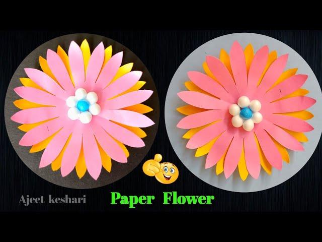  Beautiful Paper Flower Making Idea  Kagaj Ka Phool  Easy Paper Flower Craft  Diy Paper Flowers