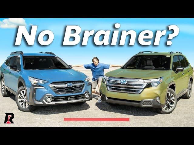 2025 Subaru Forester vs Outback Comparison / Awkward Timing!