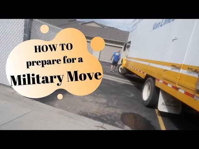 How to prepare for a Military Move | Moving with Movers | PCS Move