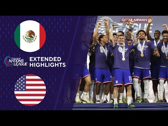 Mexico vs. USA: Extended Highlights | CONCACAF Nations League | CBS Sports Golazo