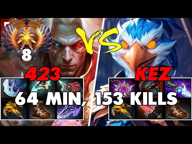 423 (INVOKER) Mid vs KEZ (NEW HERO) Carry - Epic Battle Of Pro Dota 2 Players - Z Dota 2 Channel