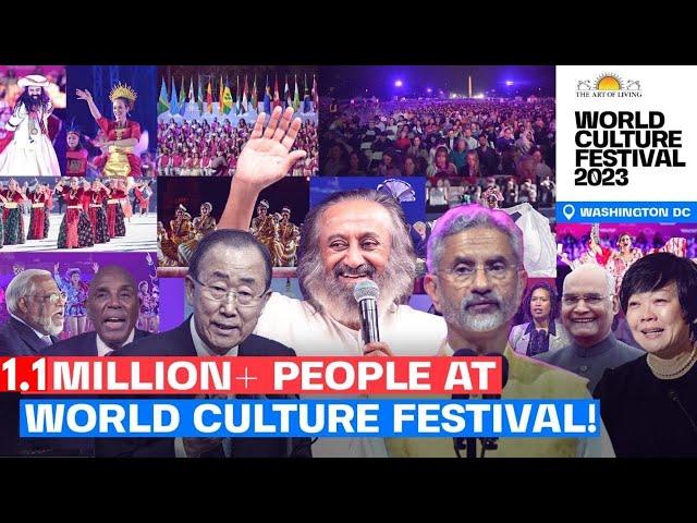 1.1 Million People | 180 Countries | World Culture Festival 2023 Highlights | Gurudev