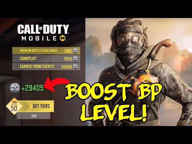 HOW TO LEVEL UP BATTLE PASS FASTER TO 50 IN COD MOBILE