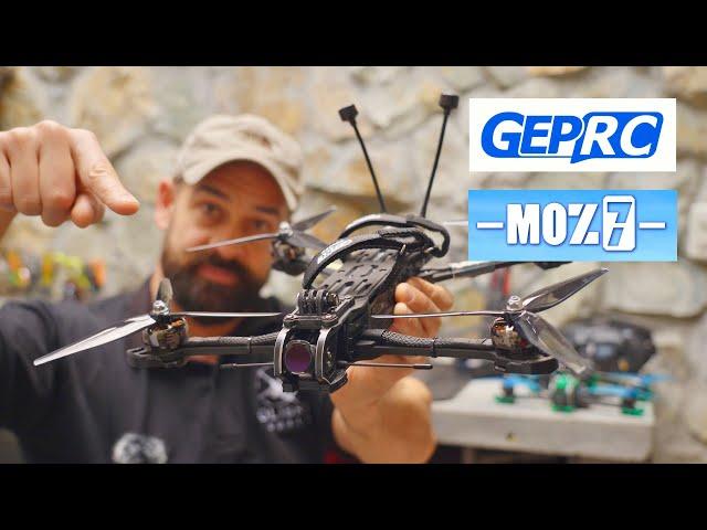 GEPRC Moz7, 7 inch long-range drone with Emax Eco II 2807 1300kv motors + M10 GPS setup