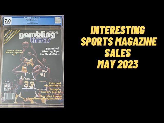 Interesting Sports Magazine Sales - May 2023