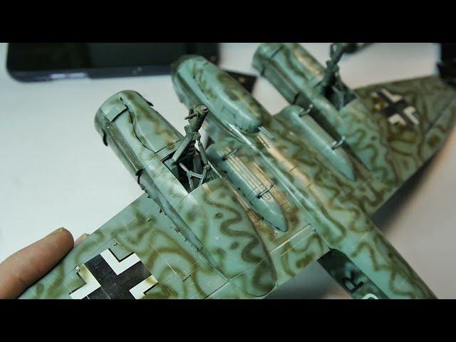 ICM 1/48 JU88 A4 Scale Model Part 5: Weathering - Make it... oily! [Scale Modeller by Accident]