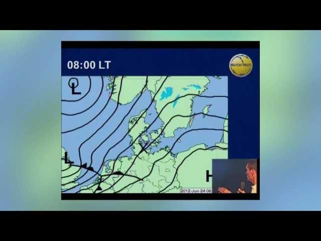 Daily weather forecast Kiel Week 2012 - 24/06/2012