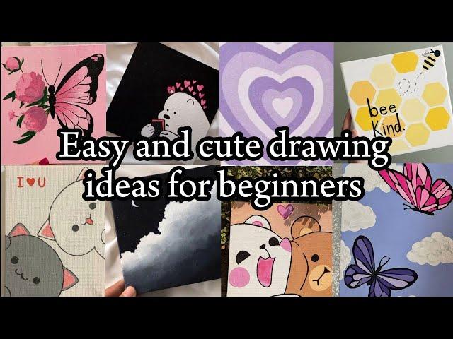 painting ideas | easy and cute paintings | painting for beginners |