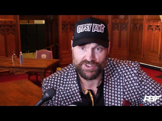 "I NEVER ONCE SAID THAT!" - TYSON FURY SHUTS DOWN REPORTER, TALKS OLEKSANDR USYK REMATCH