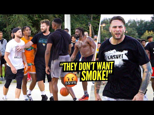 "I'm REAL LIFE!" Trash Talker WANTED TO FIGHT! Crswht & Ballislife EAST Coast Squad In Jacksonville!