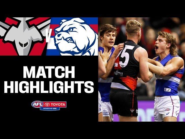 Essendon v Western Bulldogs Highlights | Round 21, 2019 | AFL