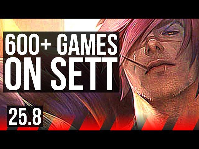 SETT vs DARIUS (TOP) | 9 solo kills, 12/3/8, Godlike, 600+ games, 41k DMG | NA Master | 25.8