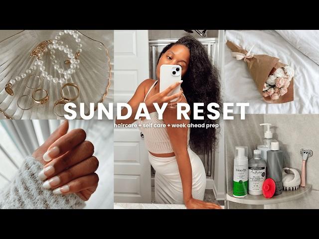 Sunday Reset 🫧 My Hair Oil Routine + Nail Care + Week Prep