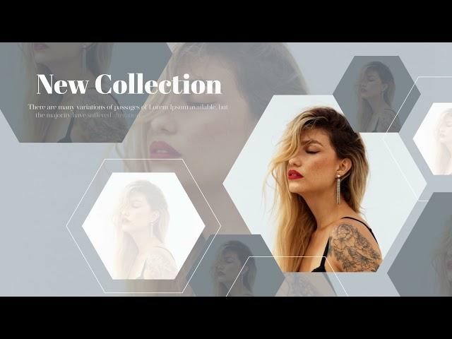 Hexagon Fashion Look - Slideshow | Promo video templates | Videobolt.net video maker