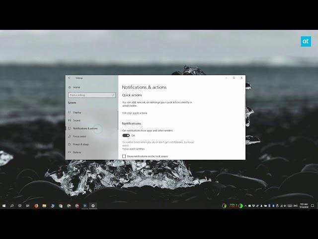 How to keep notifications out of Action Center on Windows 10