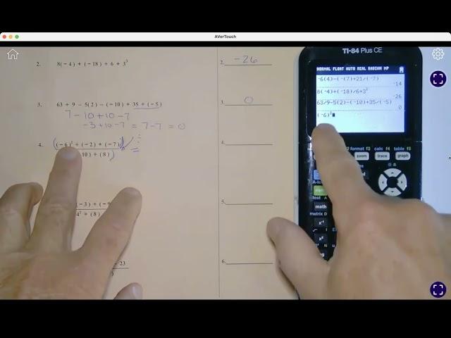 Order of Operations Worksheet