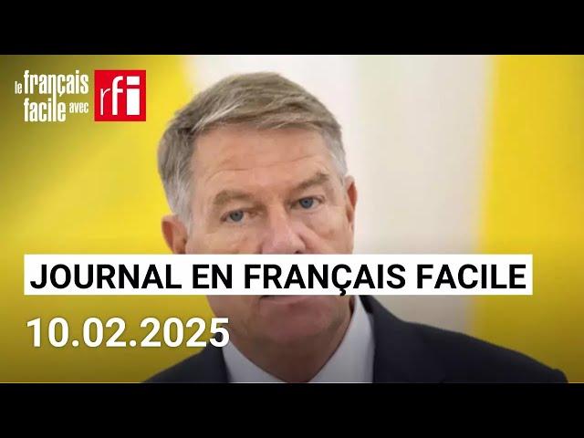 Roumanie: le président Klaus Iohannis démissionne | Journal • Français Facile - RFI