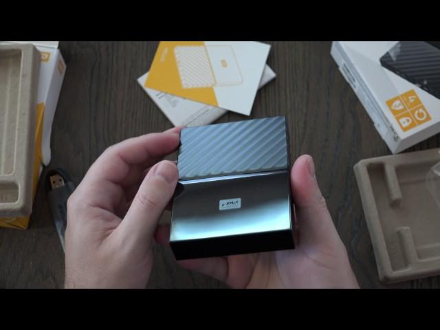 WD 4TB Black USB 3.0 My Passport Portable Unboxing