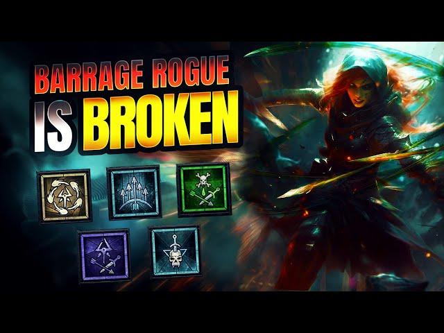 INVINCIBLE Barrage Rogue Levelling Build (LvL 1-50) - HUGE DPS, INSANE HEALING! Tier II | Diablo 4