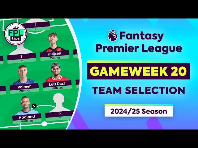 FPL GW20: TEAM SELECTION | Rogers Suspended! | Gameweek 20 | Fantasy Premier League 2024/25 Tips