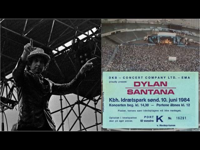 Bob Dylan (and crowd) singing Blowin' In The Wind in Copenhagen 1984