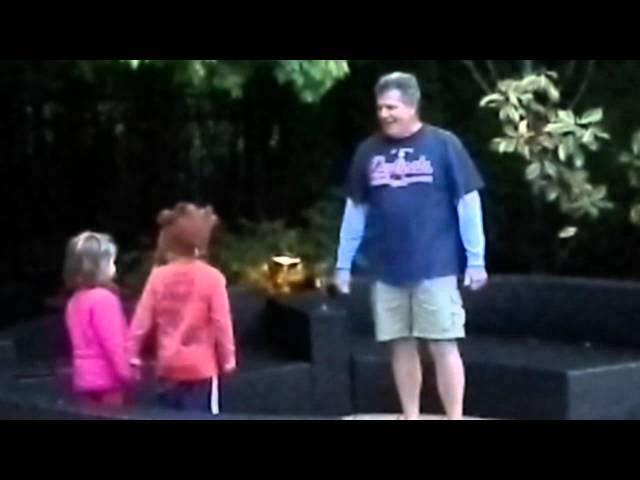 Grampers dancing with Cade and Lily