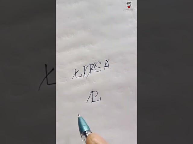 LIPSA name logo design #shortvideo #lipsa #logo #artmaster