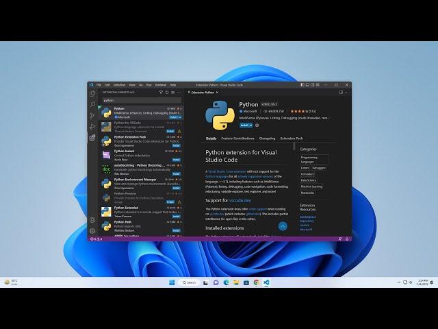 How to Setup Python in Visual Studio Code on Windows 11