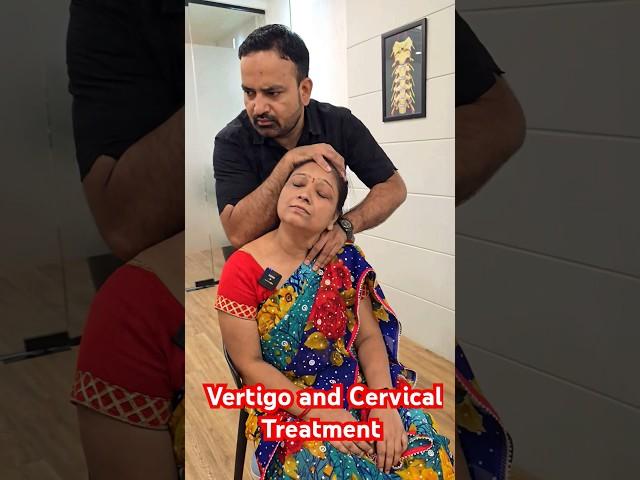 Chronic Cervical Spondylitis and Vertigo Treatment Dr.Mushtaque India  #ytshorts #chiropractor