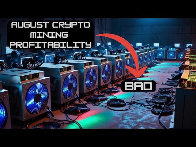 Crypto Mining Profitability - August 2024 (BAD)